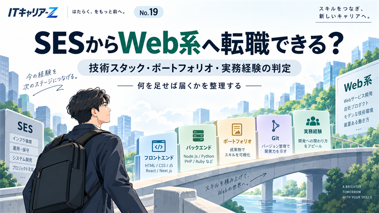 SESからWeb系へ転職できる？技術スタック・ポートフォリオ・実務経験の判定